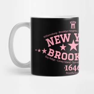 New York Brooklyn, Brooklyn Schriftzug, Brooklyn college style Logo Mug